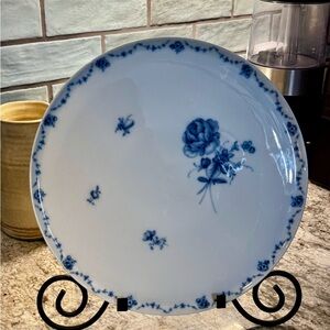 VTG German Platter Blue Roses Porcelain, Germany, FÜRSTENBERG - ALT FÜRSTENBERG